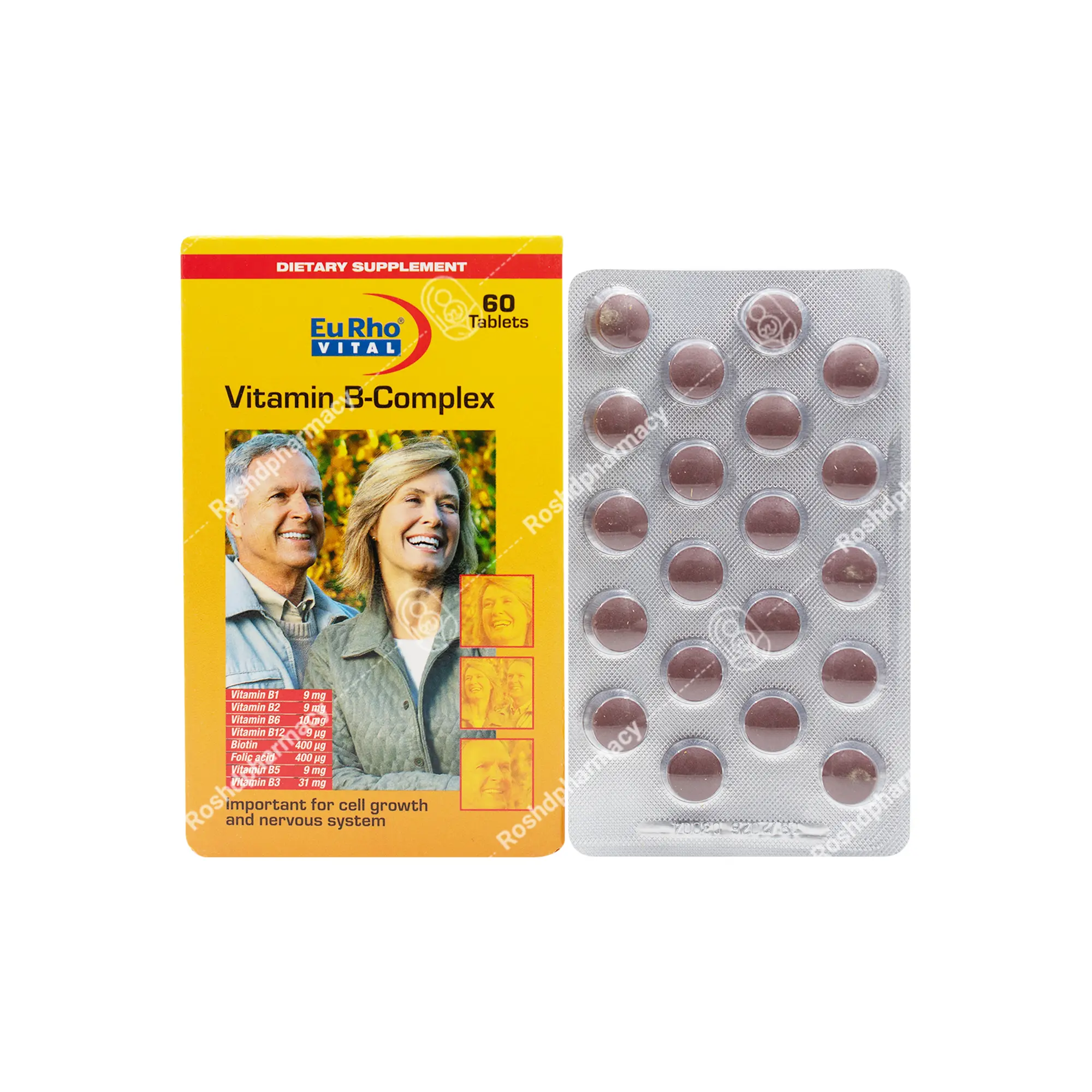 کپسول ویتامین ب کمپلکس یوروویتال