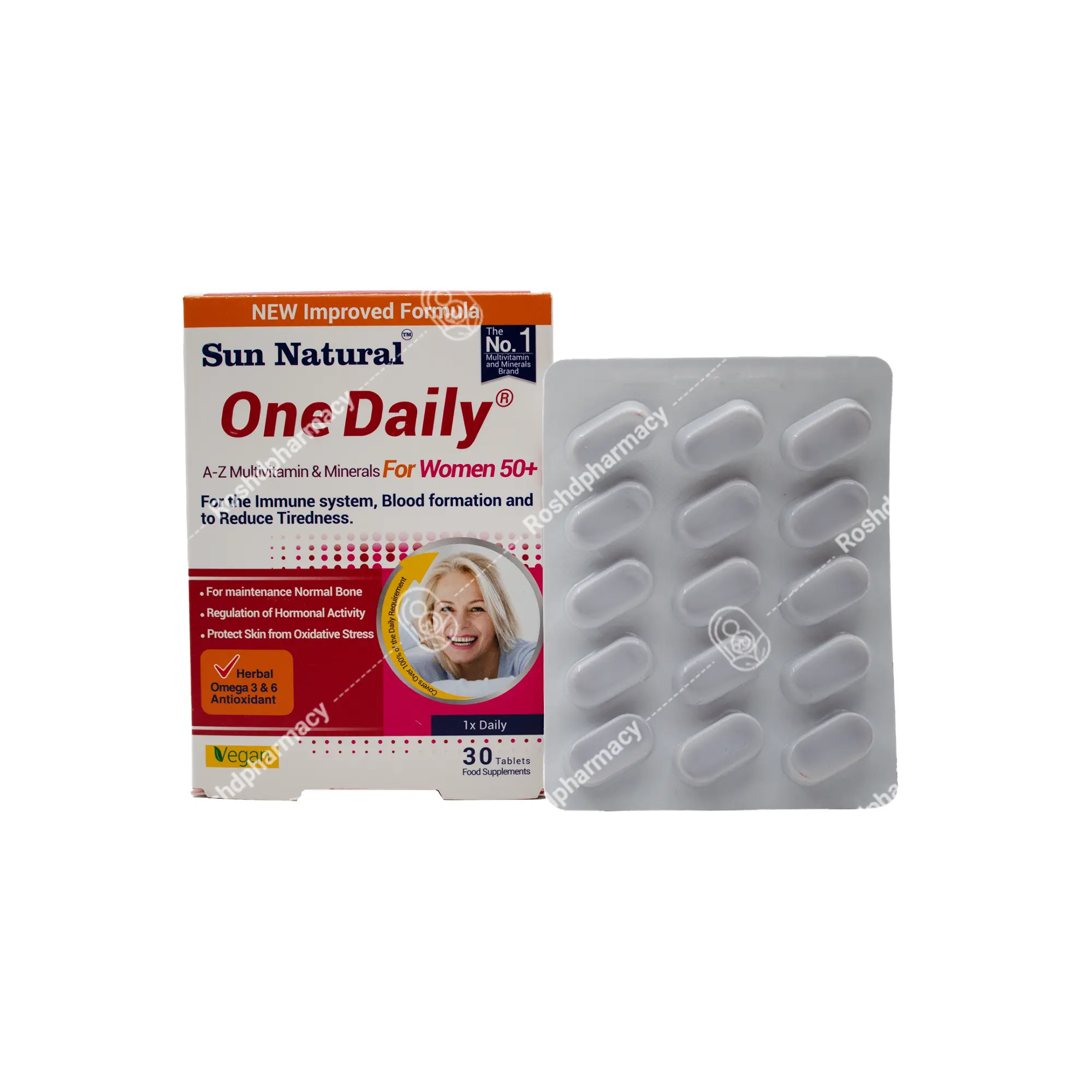 قرص مولتی ویتامین و مینرال وان دیلی بانوان بالای 50 سال