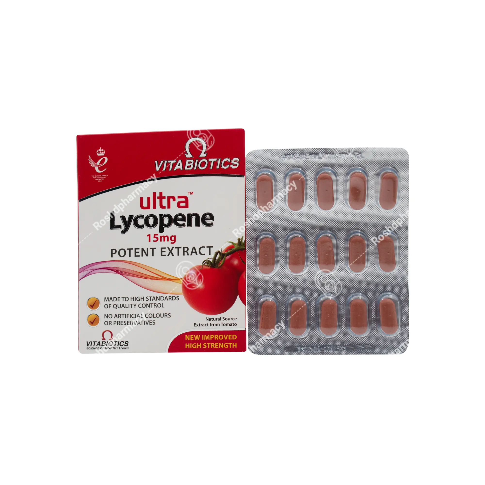 قرص اولترا لیکوپن 15 میلی‌گرم ویتابیوتیکس