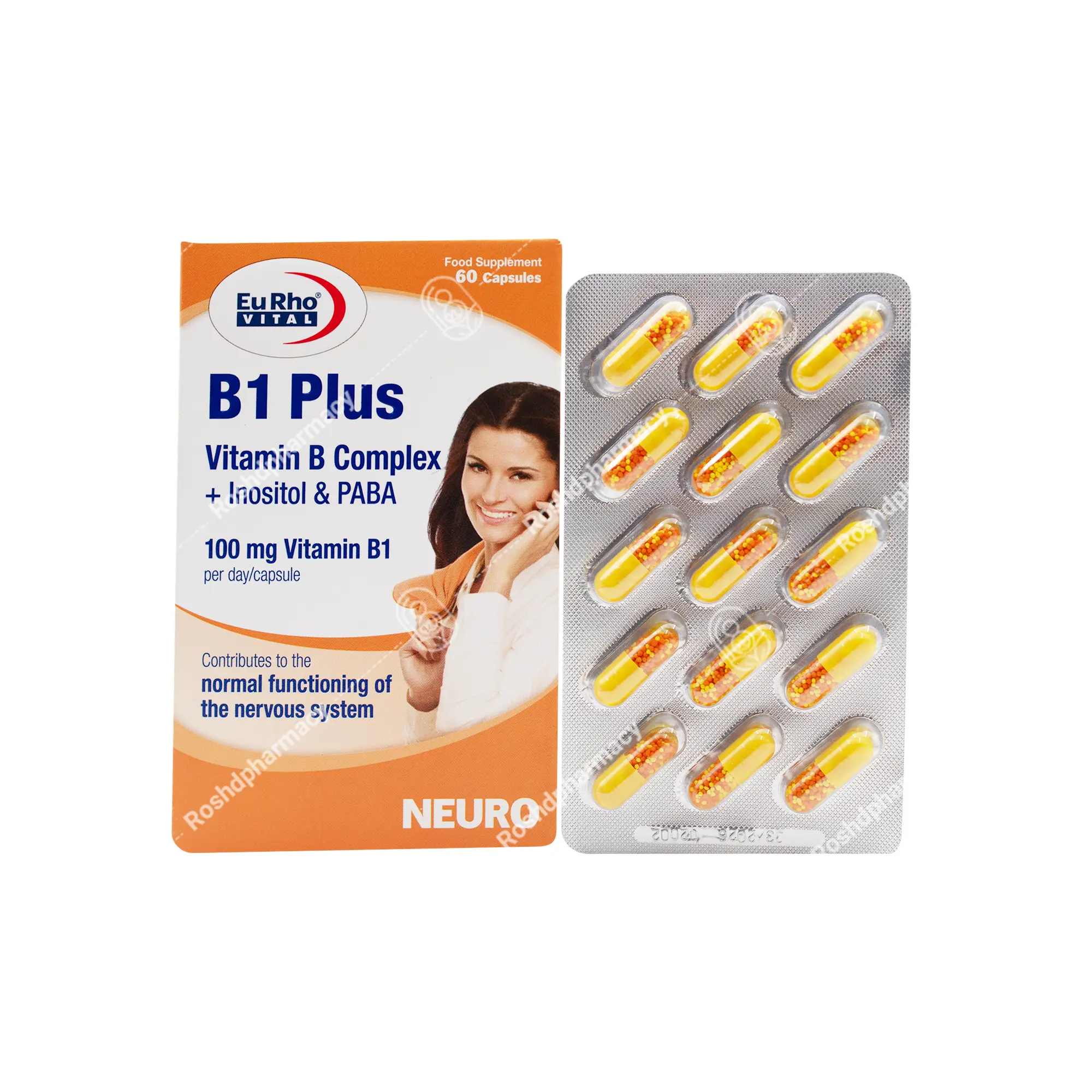 کپسول ب1 پلاس یوروویتال