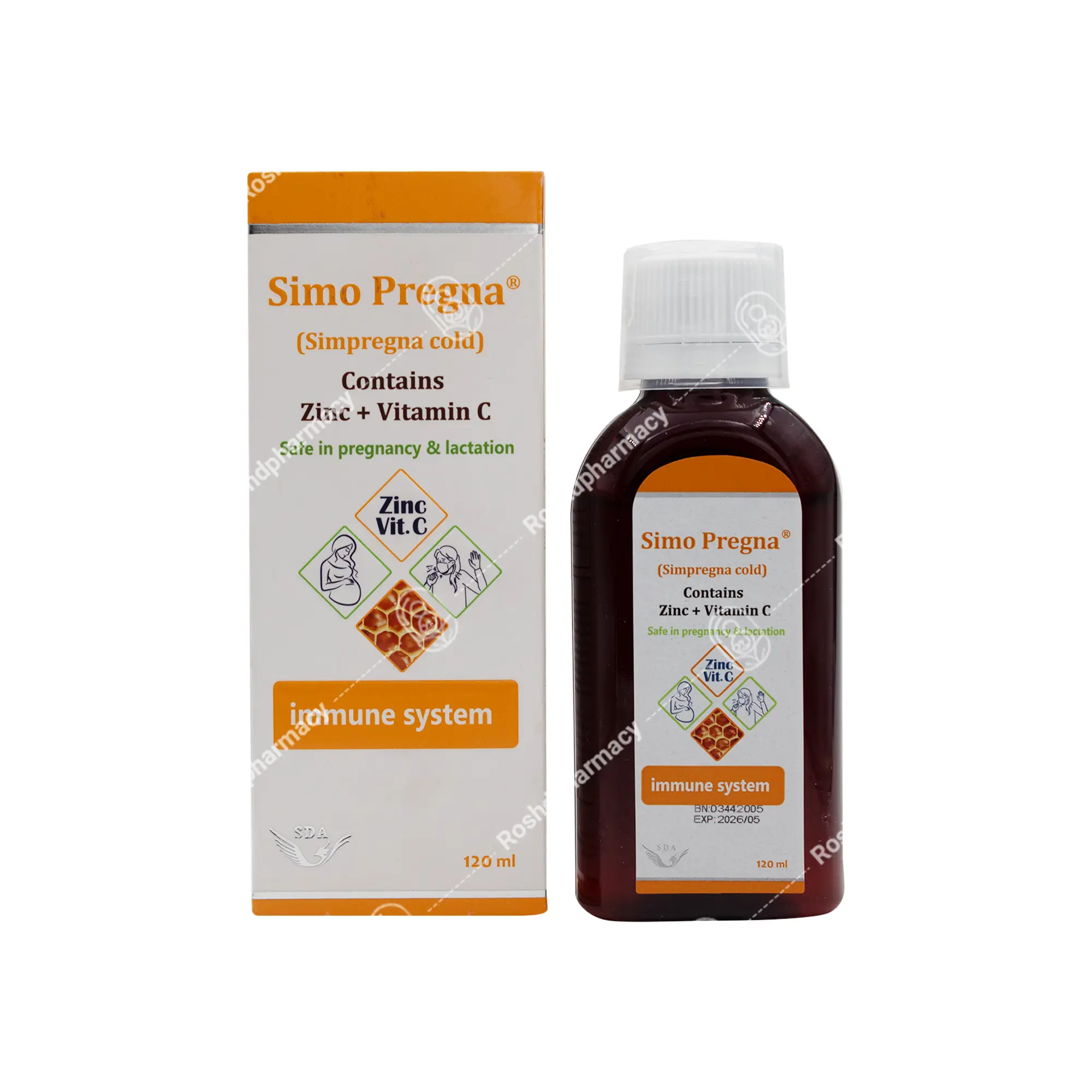 شربت سیمو پرگنا سیمرغ دارو