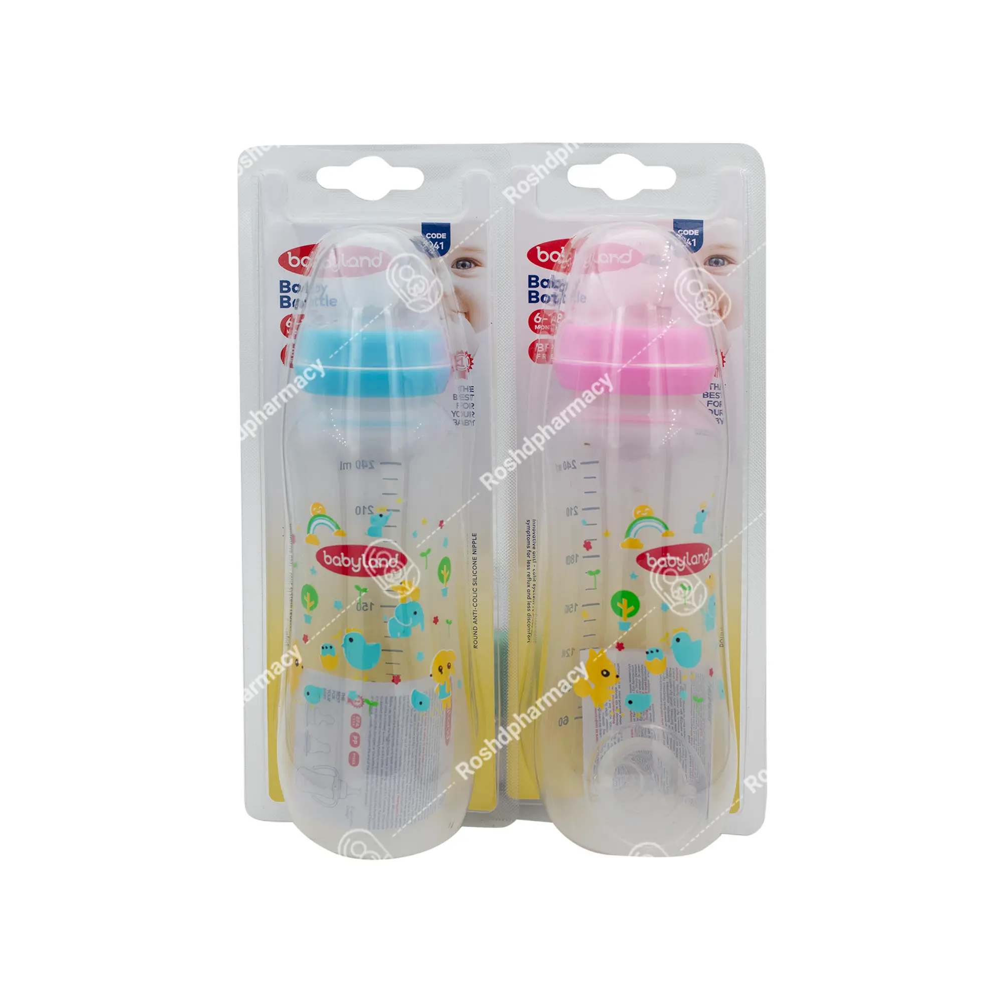 شیشه شیر آنتی کولیک بیبی لند کد 241