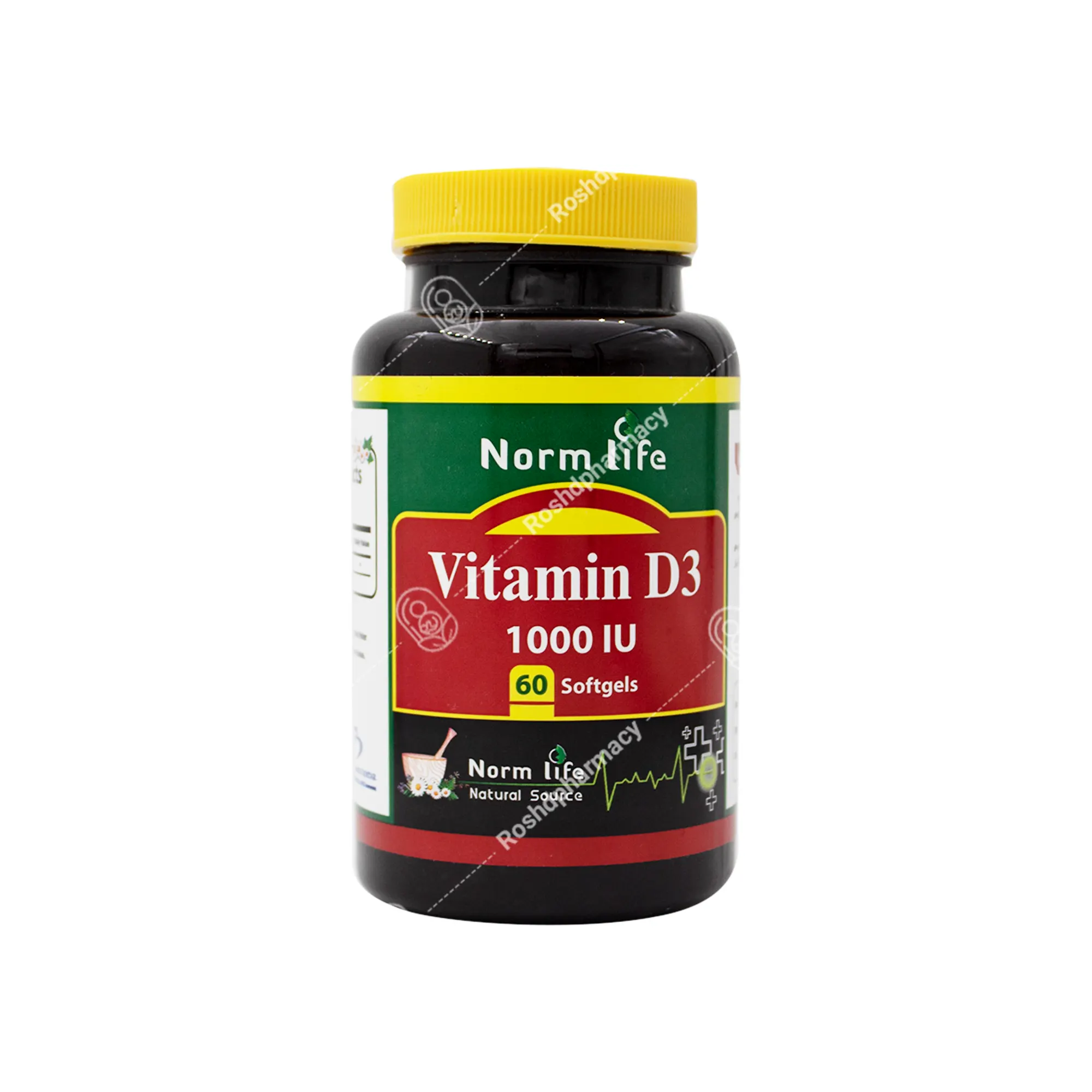 قرص ویتامین د۳ نورم لایف ۱۰۰۰ واحد نورم لایف