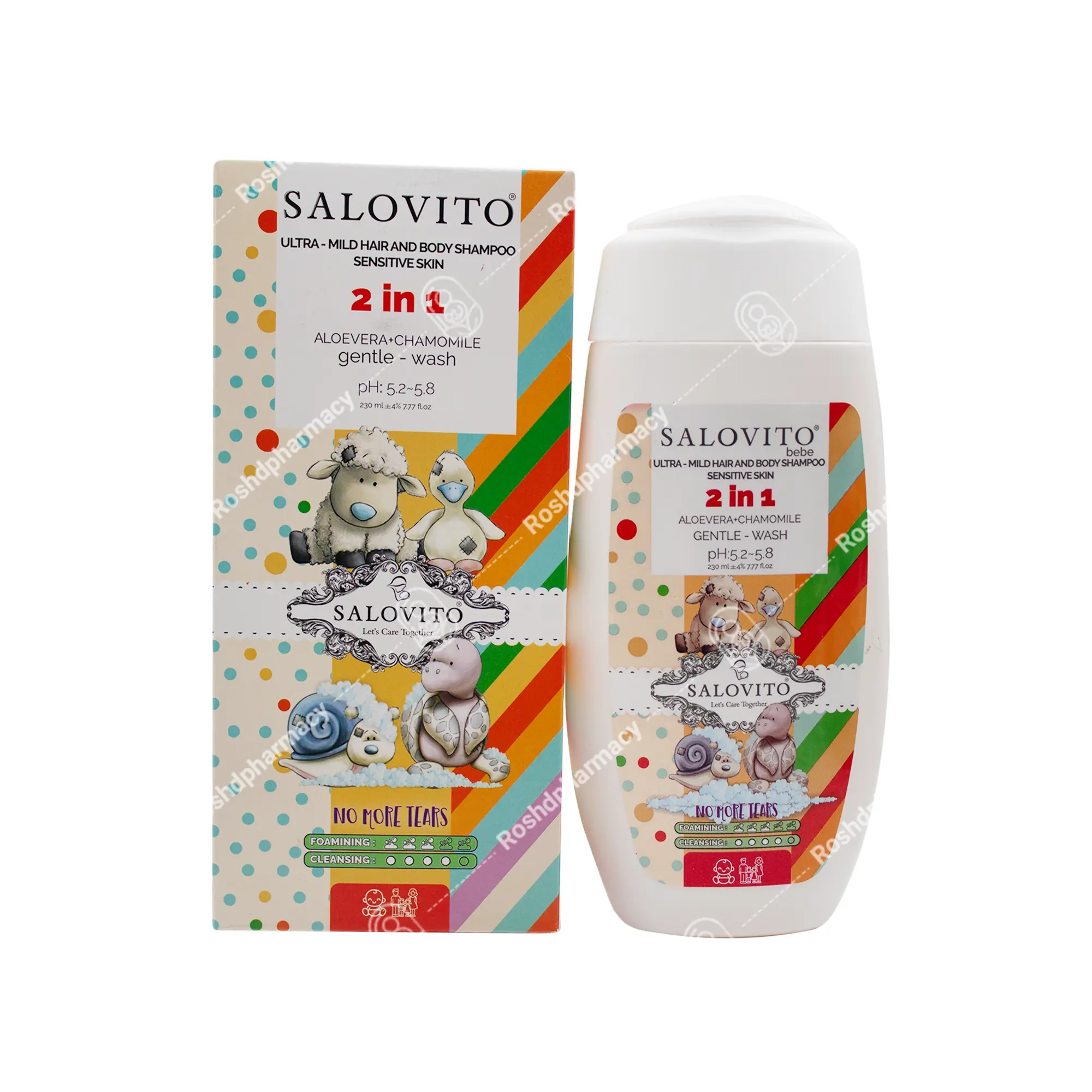 شامپو بسیار ملایم سر و بدن کودک سالویتو