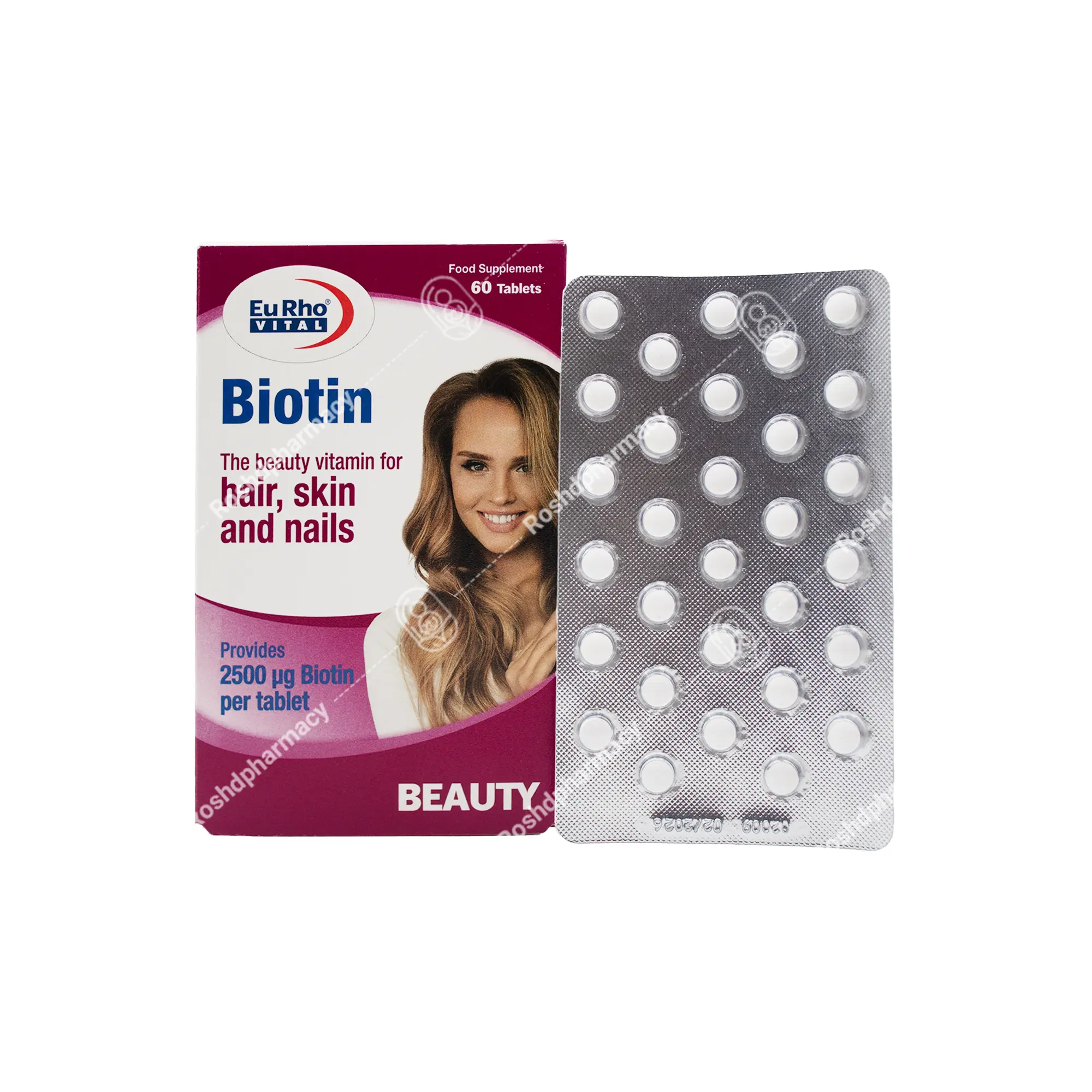 قرص بیوتین یوروویتال 60 عددی