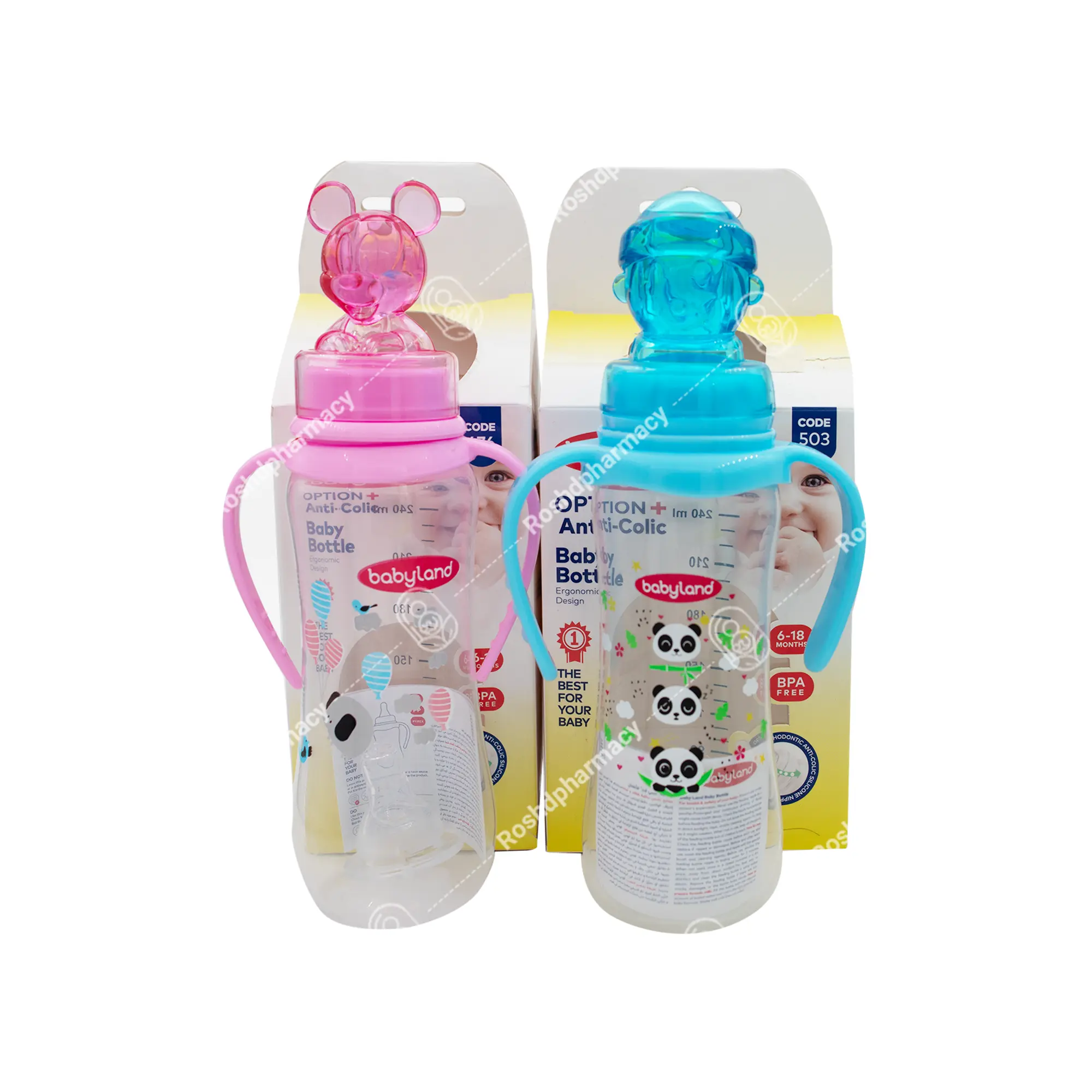 شیشه شیر شیرخوری کد 476 بیبی لند