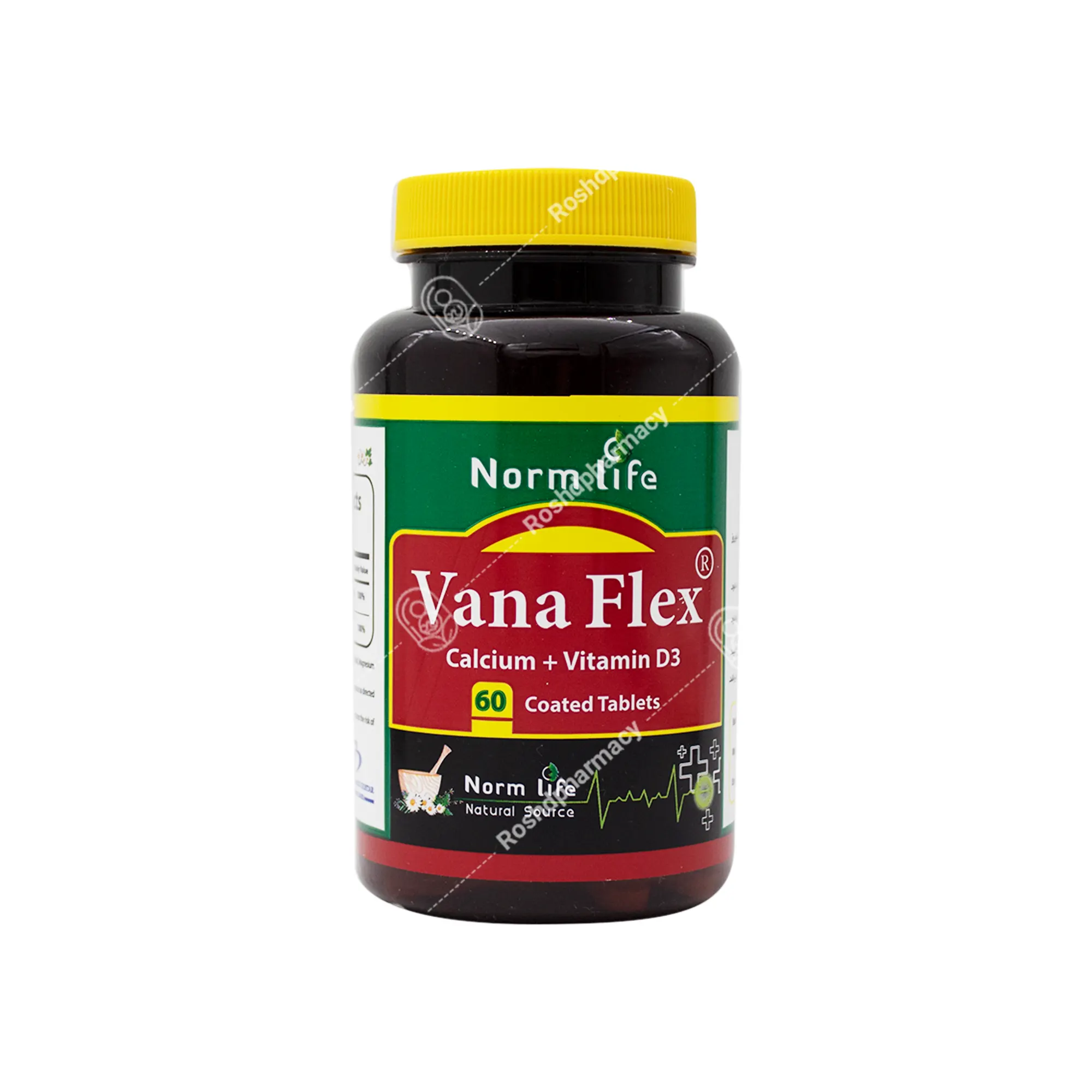 قرص کلسیم و ویتامین د۳ وانا فلکس