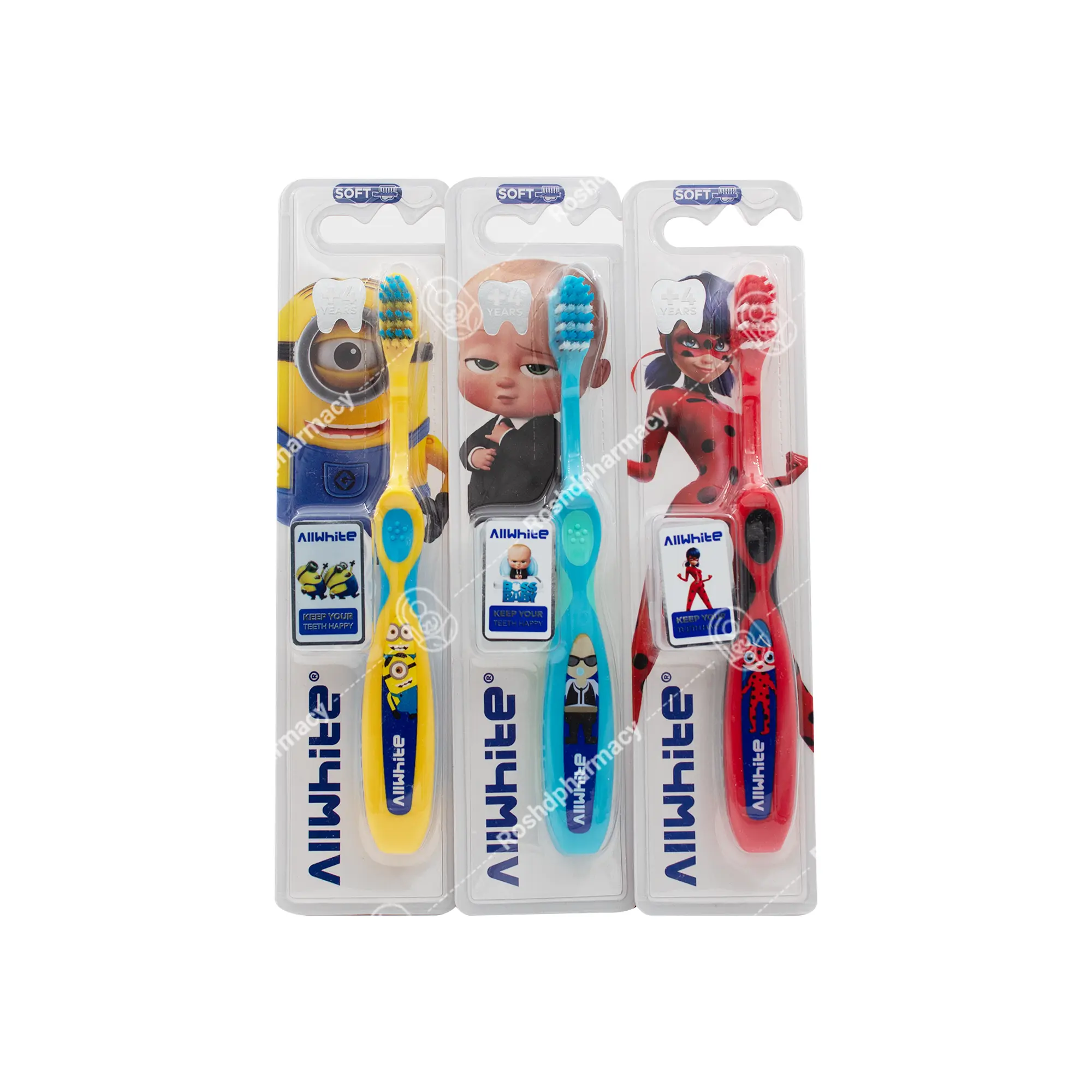 مسواک کودکان بالای 4 سال آل وایت