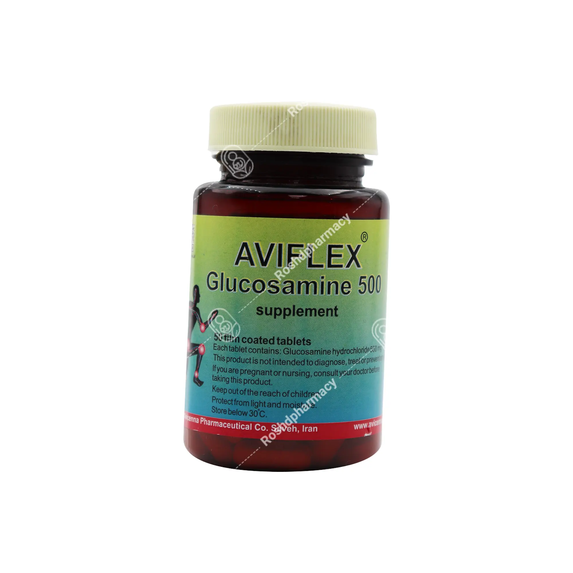 قرص گلوکزامین 500 آوی فلکس آوه سینا 50 عدد