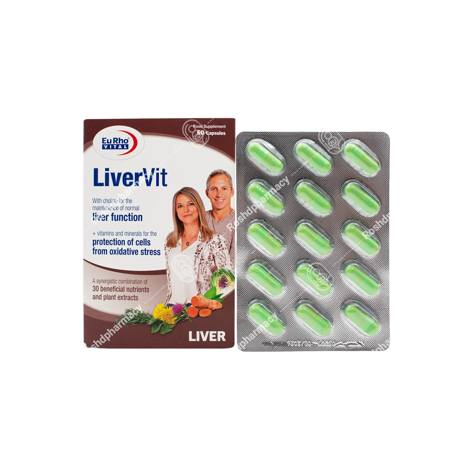 کپسول لیور ویت یوروویتال 60 عدد