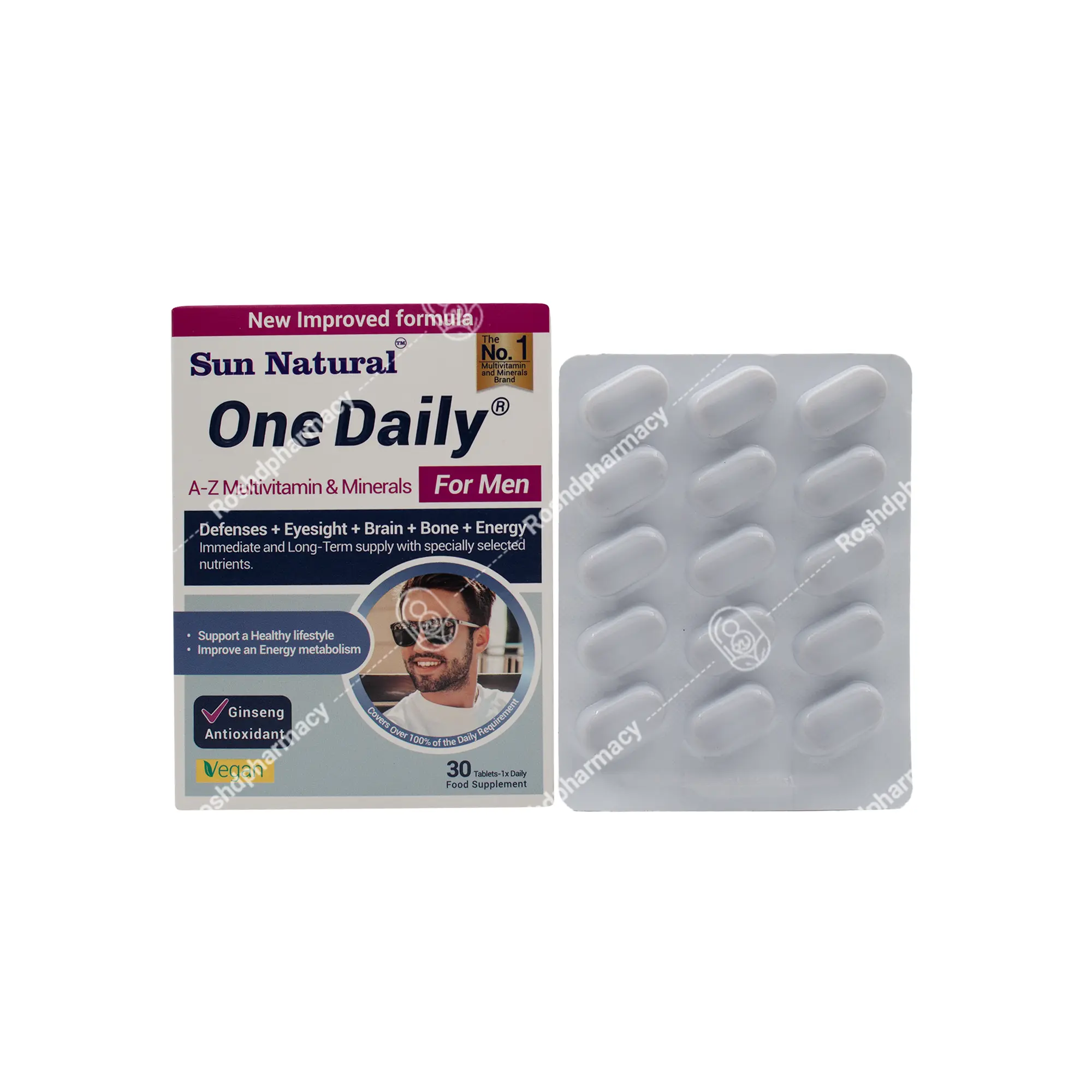 قرص مولتی ویتامین و مینرال وان دیلی آقایان