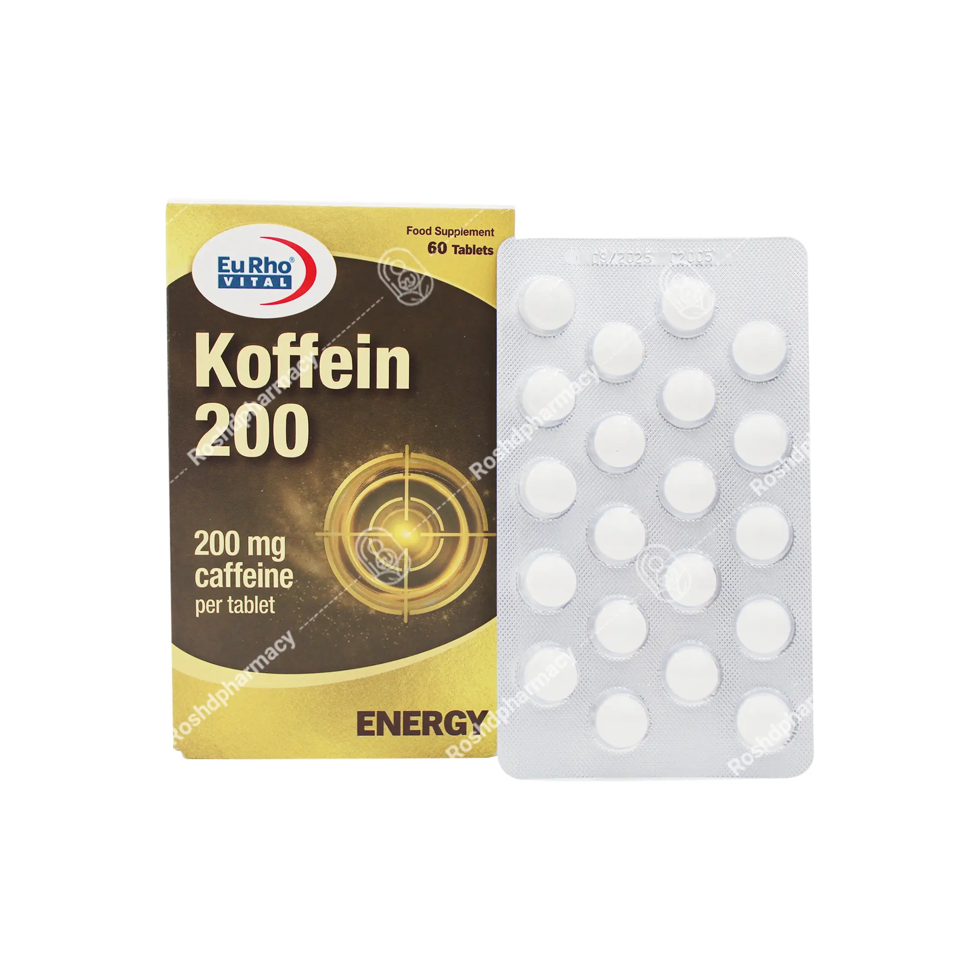 قرص کافئین یوروویتال