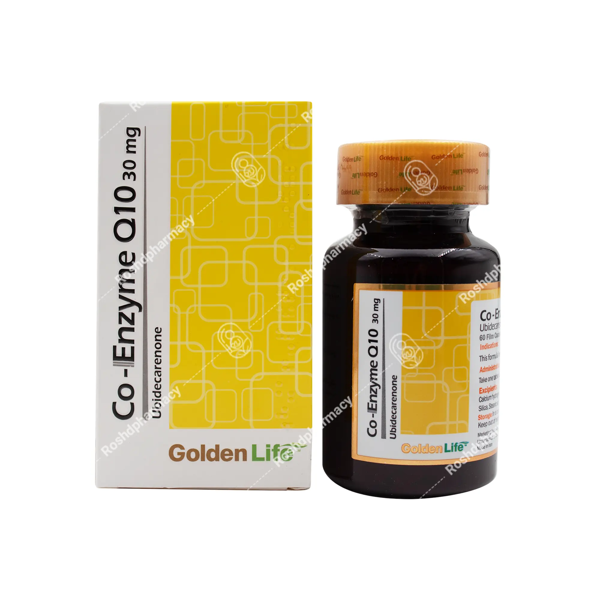 قرص کو آنزیم کیوتن 30 میلی گرم گلدن لایف