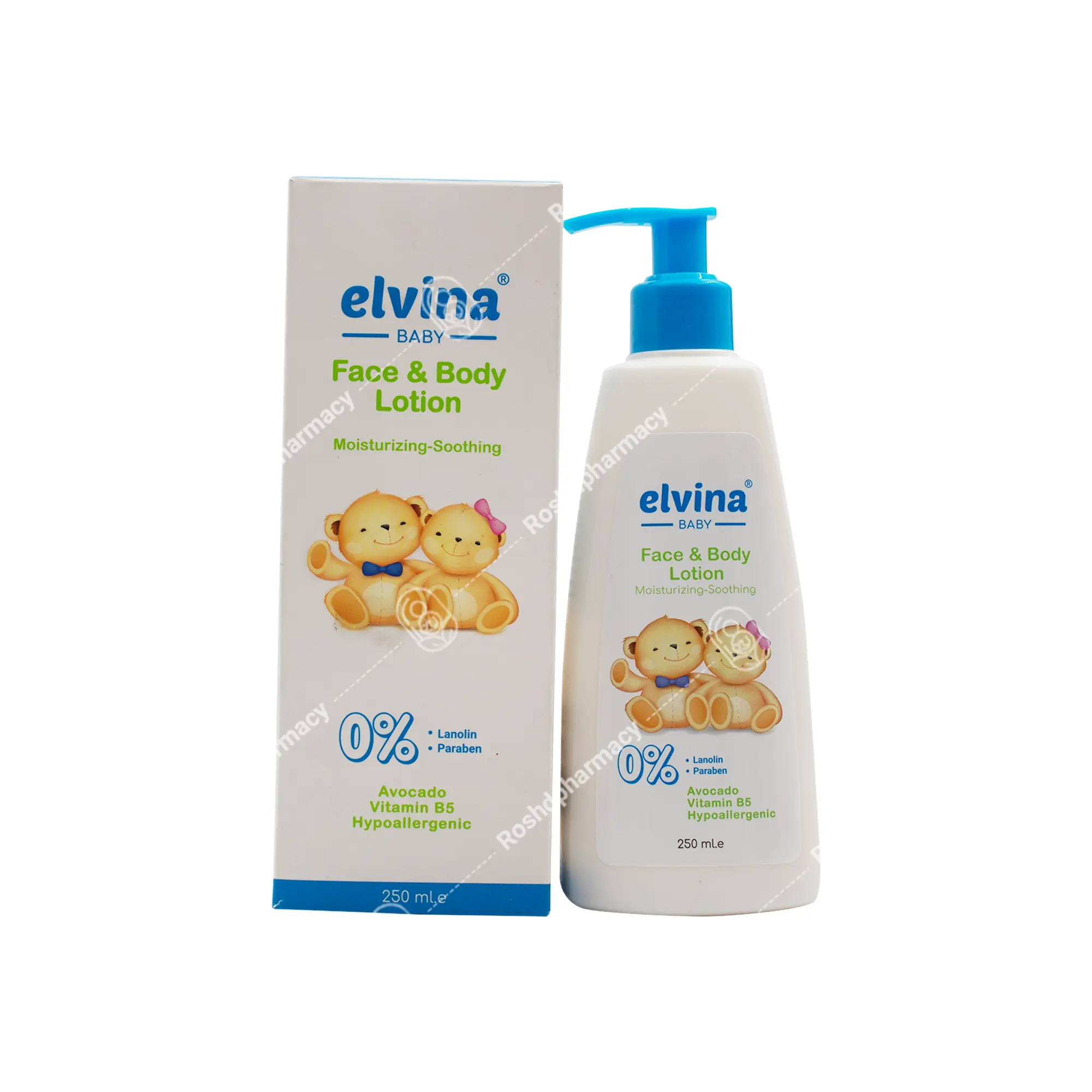 لوسیون صورت و بدن کودک الوینا