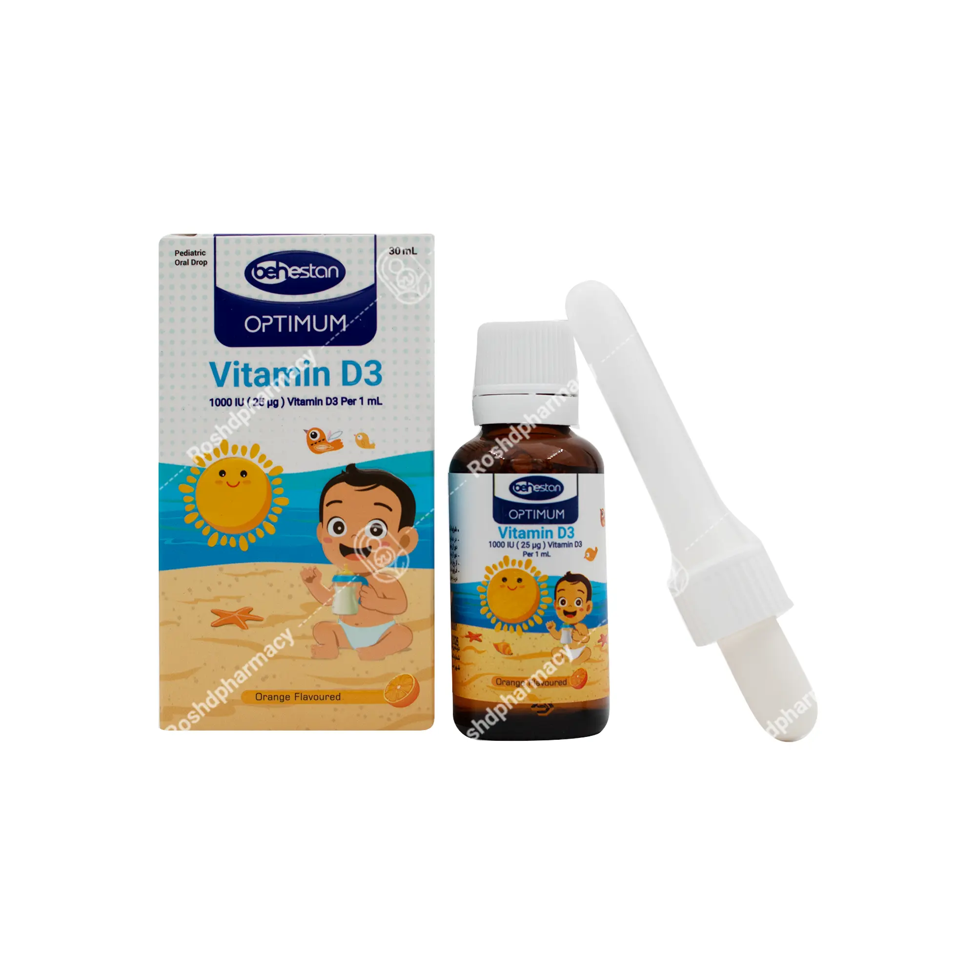 قطره ویتامین د۳ اپتیموم بهستان