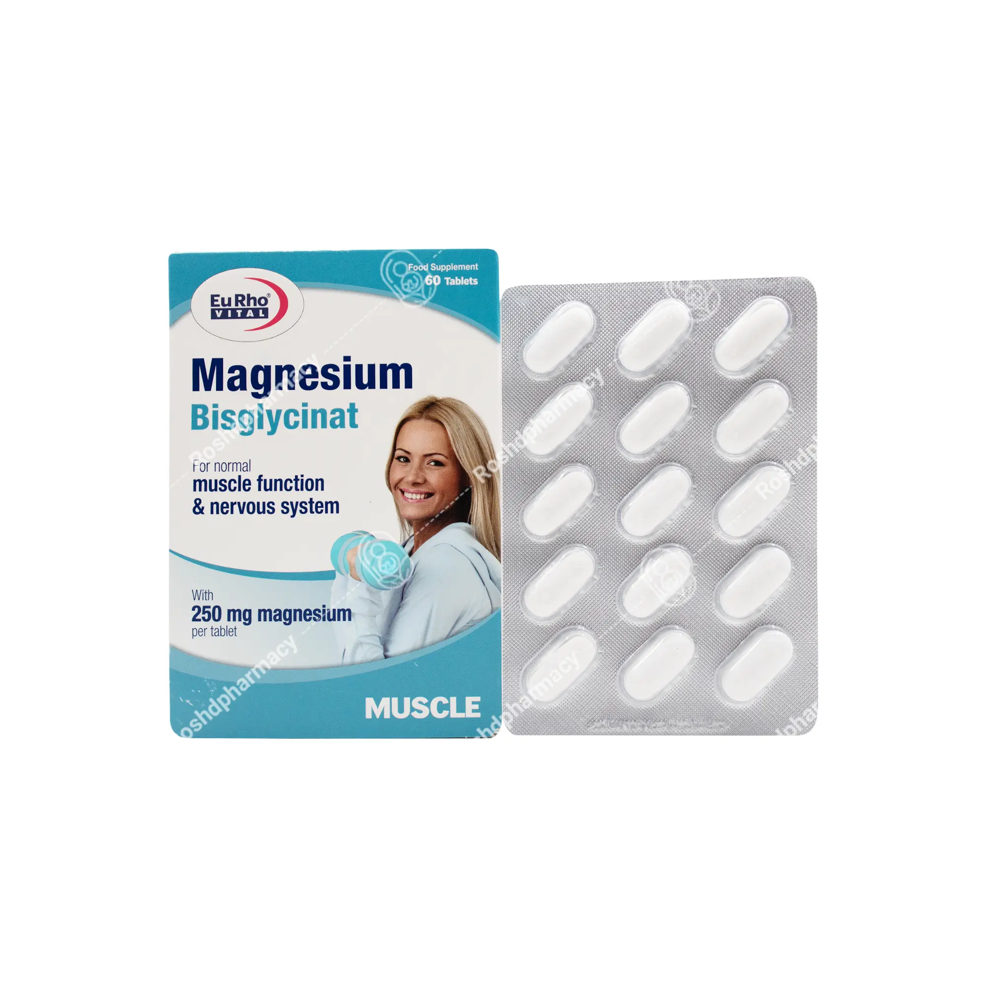 قرص منیزیم بیس گلایسینات یوروویتال