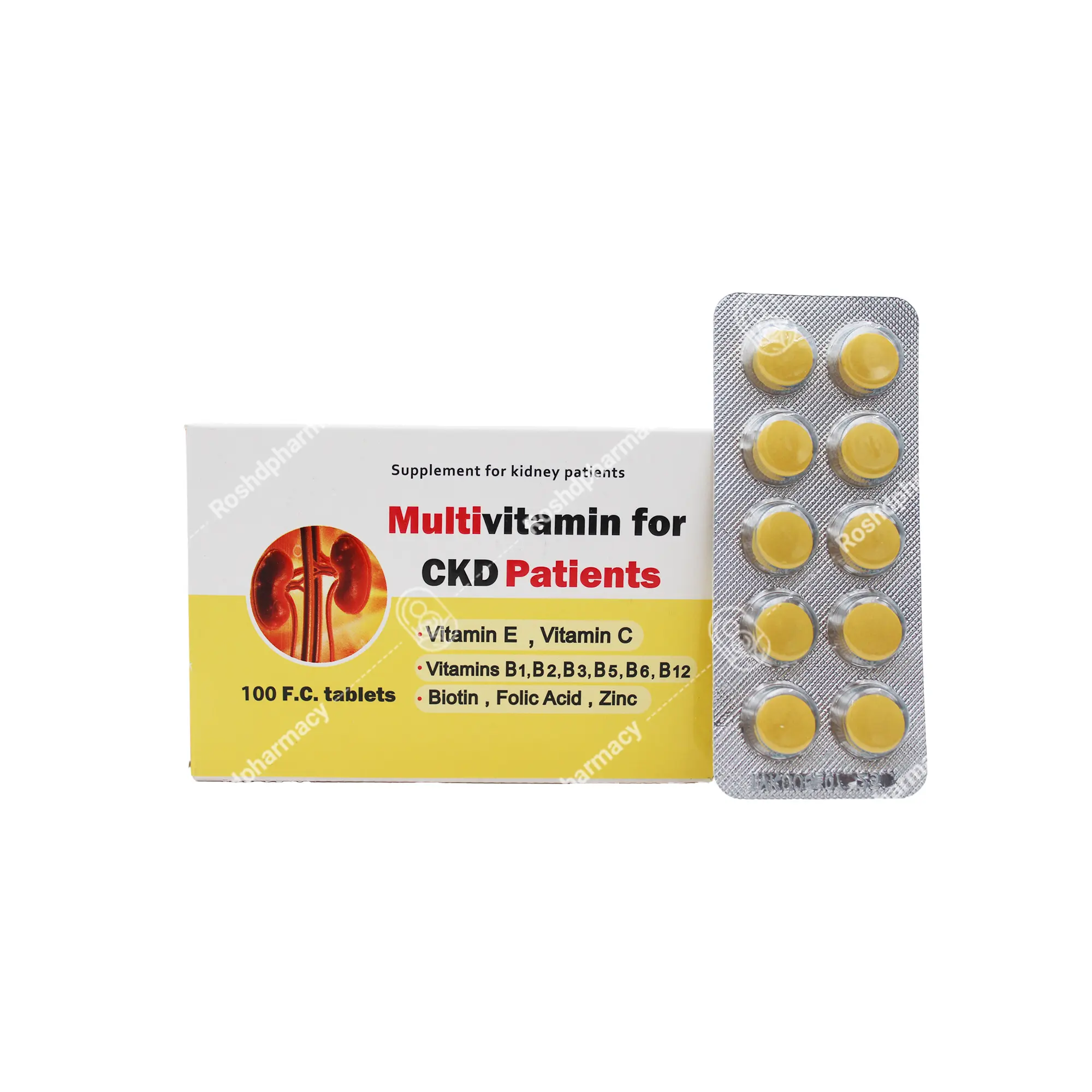 قرص مولتی ویتامین بیماران کلیوی دانا