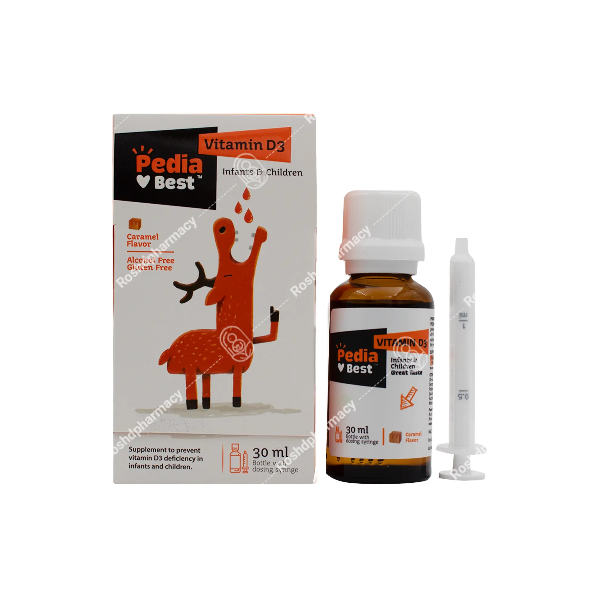 قطره خوراکی پدیا د3 دارو افشان شایگان 30 میلی لیتر